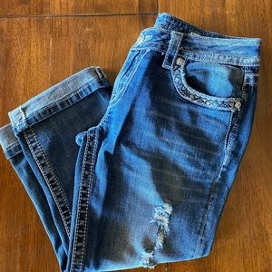 Miss Me cuffed Capri jeans